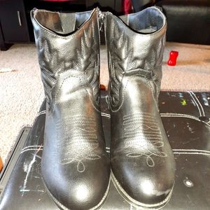 Torrid Black Cowboy Bootie